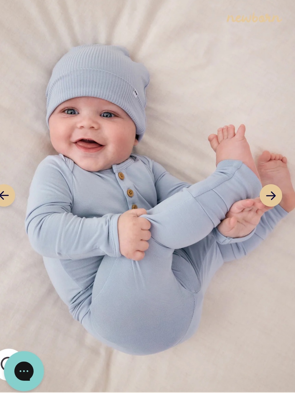 Little Sleepies Light Fog Fold Over Legging